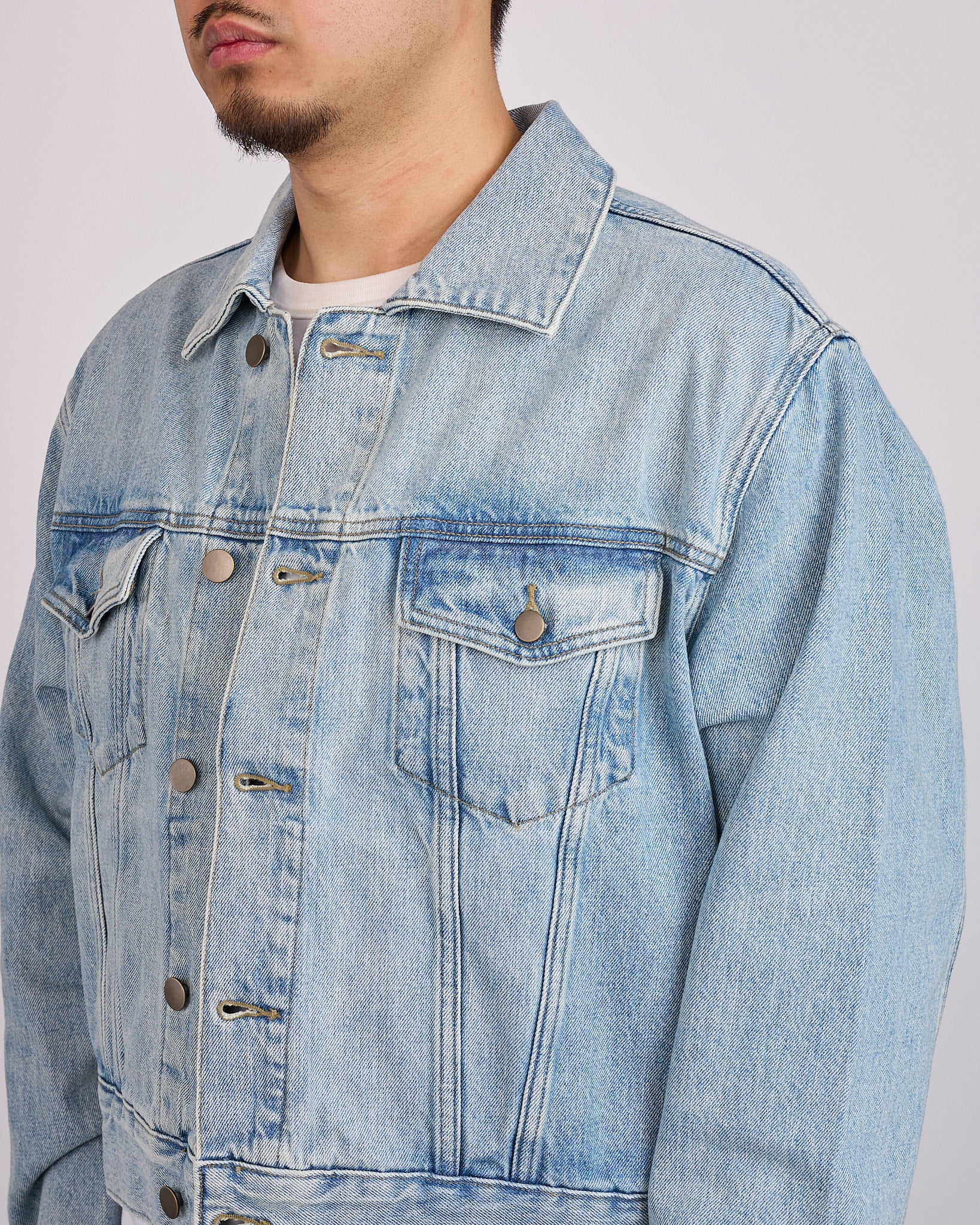 Fear of God Essentials Classic Denim Jacket Classic Blue – LESS 17