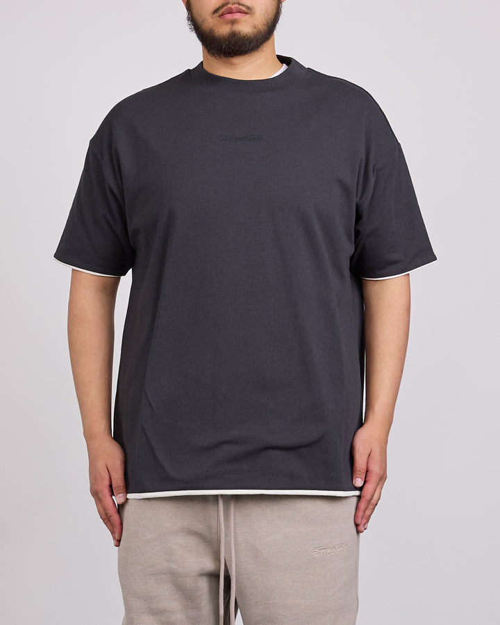 Fear of God Essentials Classic Double Layer T-Shirt Vintage Black