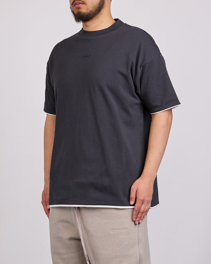 Fear of God Essentials Classic Double Layer T-Shirt Vintage Black