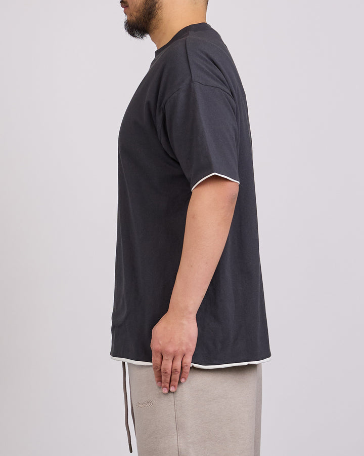 Fear of God Essentials Classic Double Layer T-Shirt Vintage Black