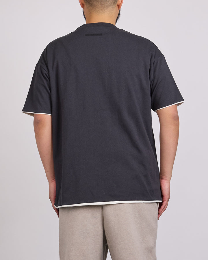 Fear of God Essentials Classic Double Layer T-Shirt Vintage Black