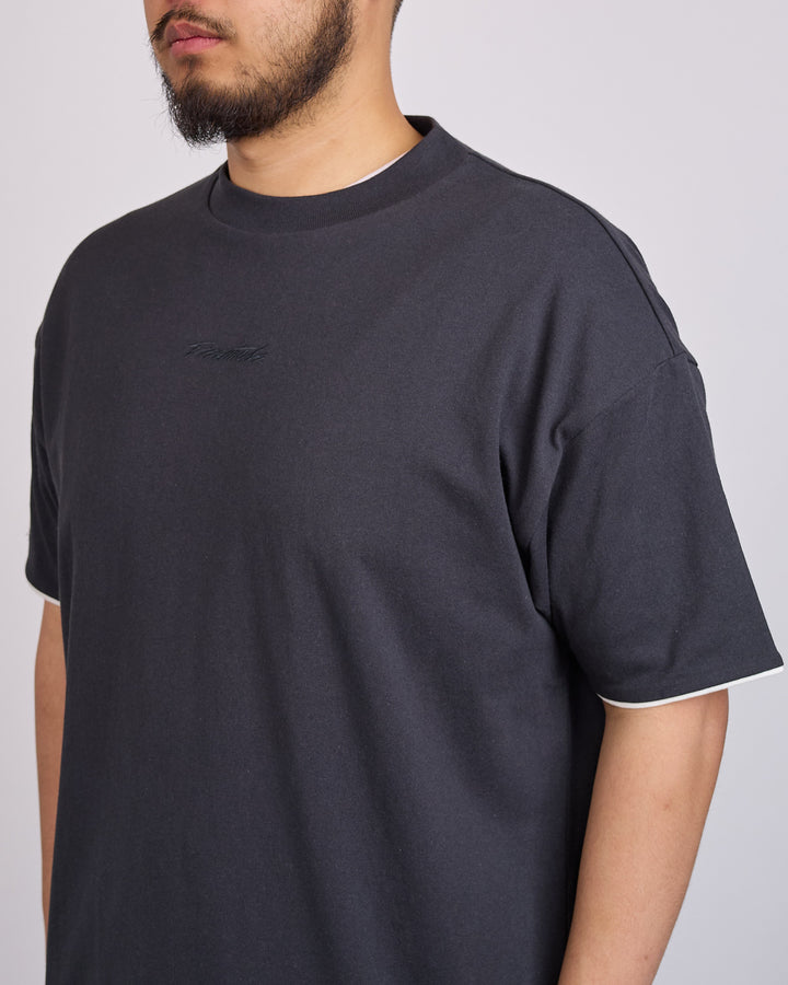 Fear of God Essentials Classic Double Layer T-Shirt Vintage Black
