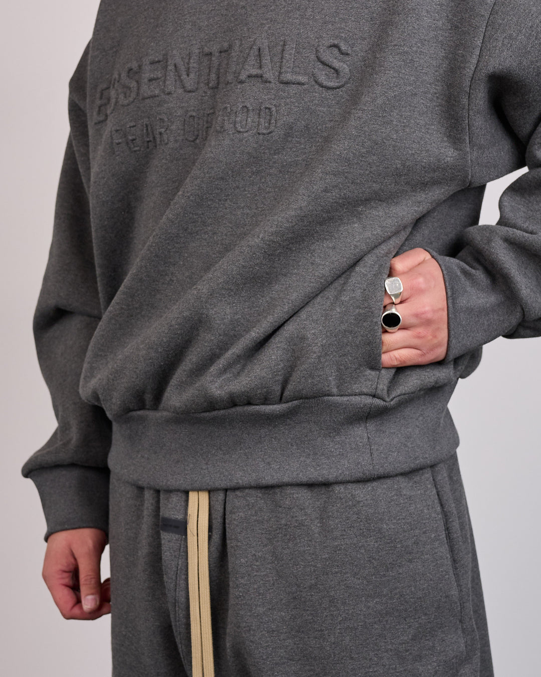 Fear of God Essentials Classic Hoodie Charcoal Heather