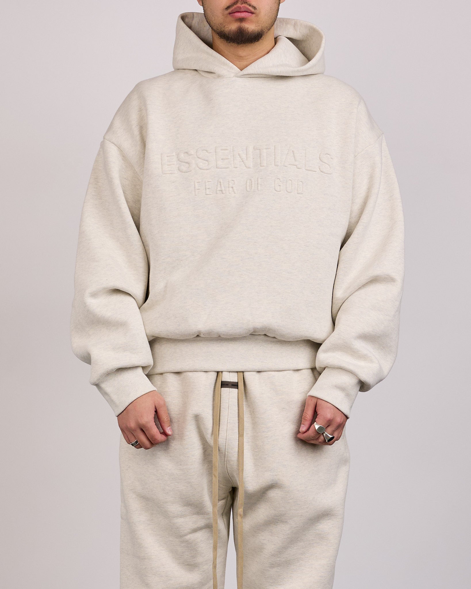 Fear of God Essentials Classic Hoodie Oatmeal Heather – LESS 17