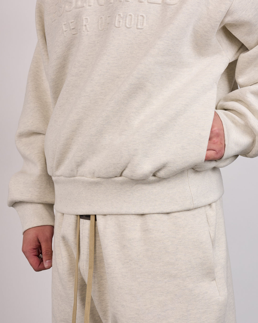 Fear of God Essentials Classic Hoodie Oatmeal Heather