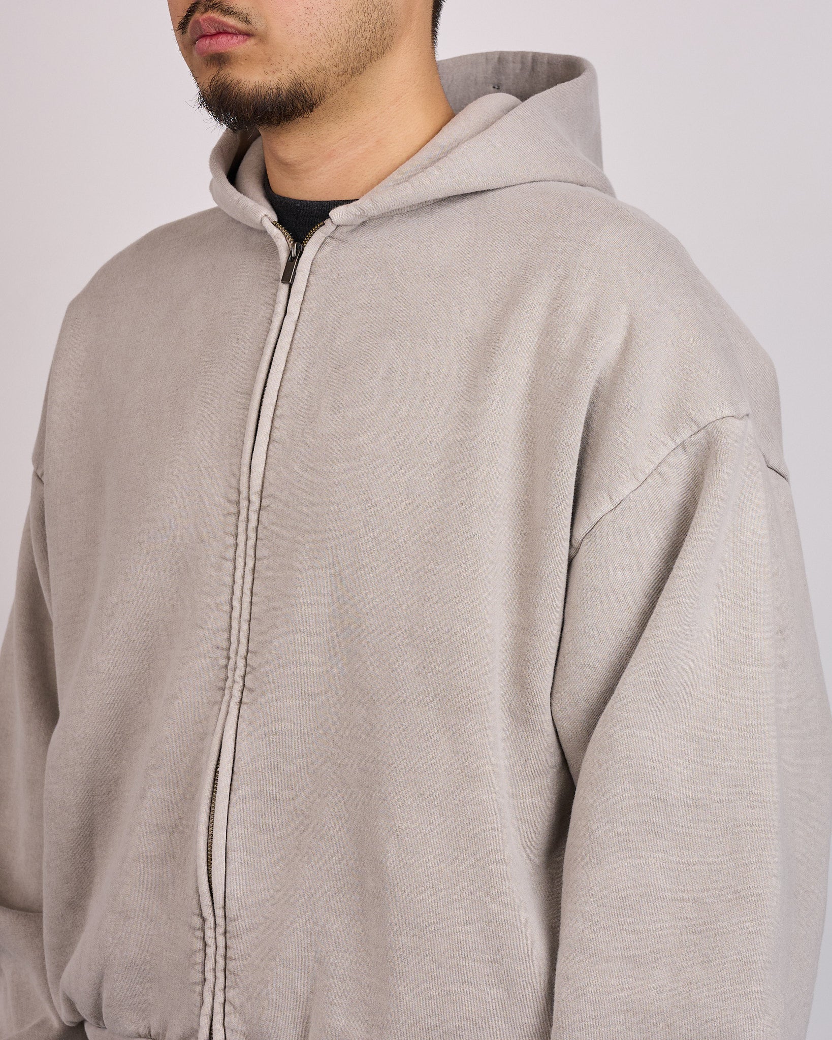 Fear of God Essentials Classic Zip Hoodie Smoke Grey – LESS 17