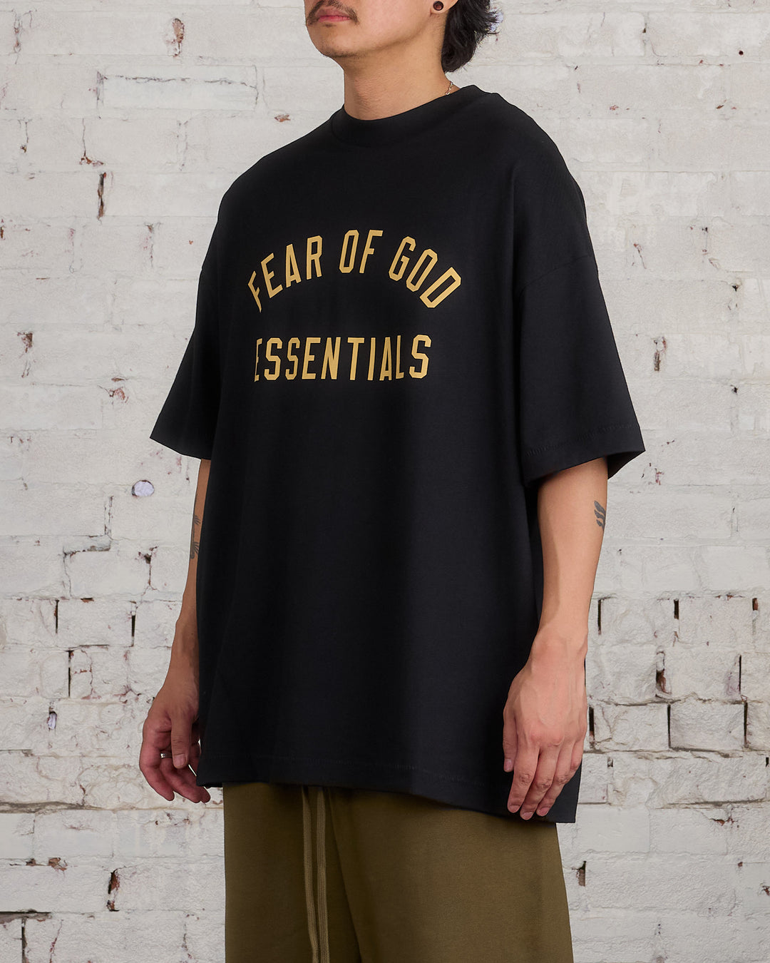 Fear of God Essentials Core Jersey Arch Tee Black