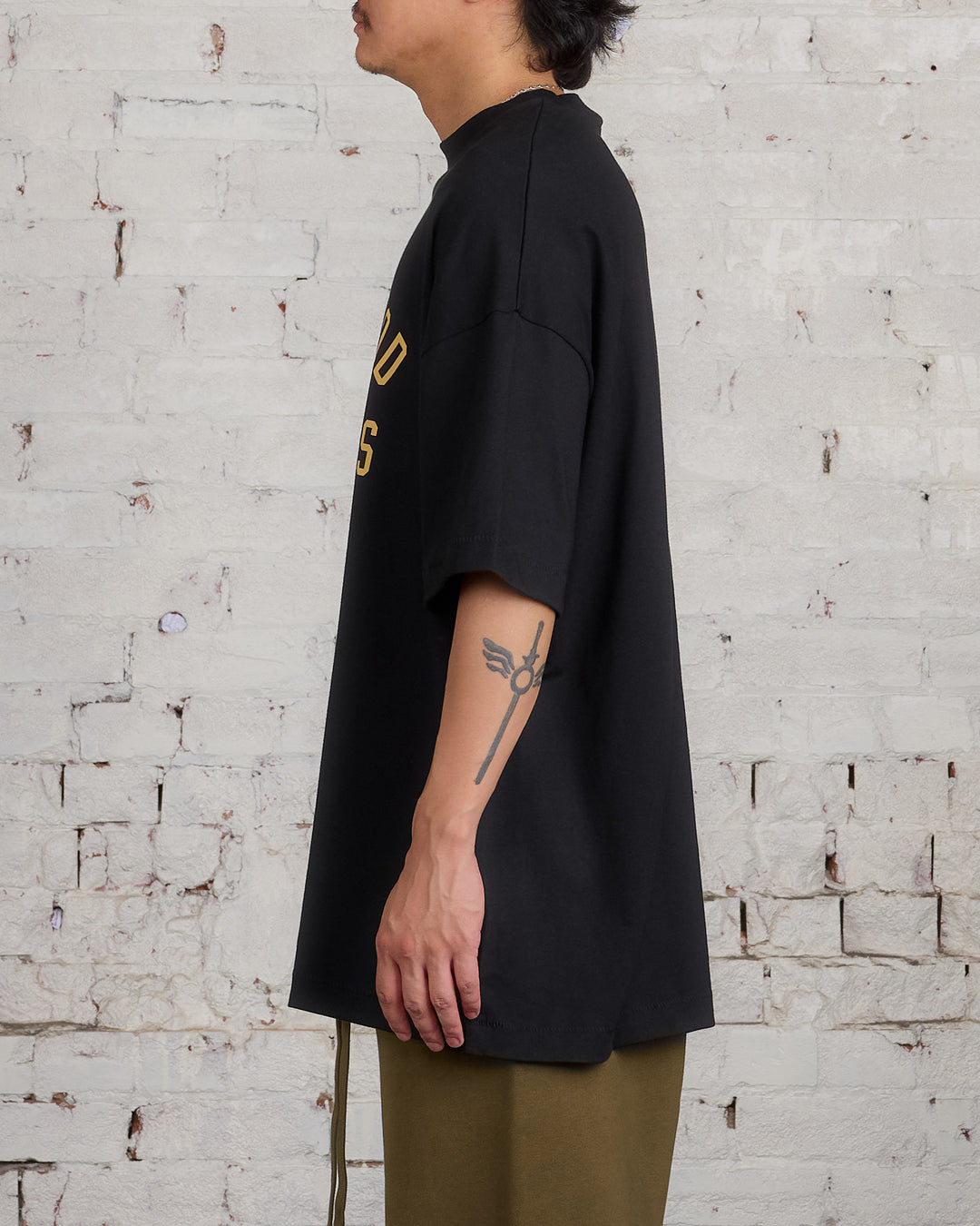 Fear of God Essentials Core Jersey Arch Tee Black