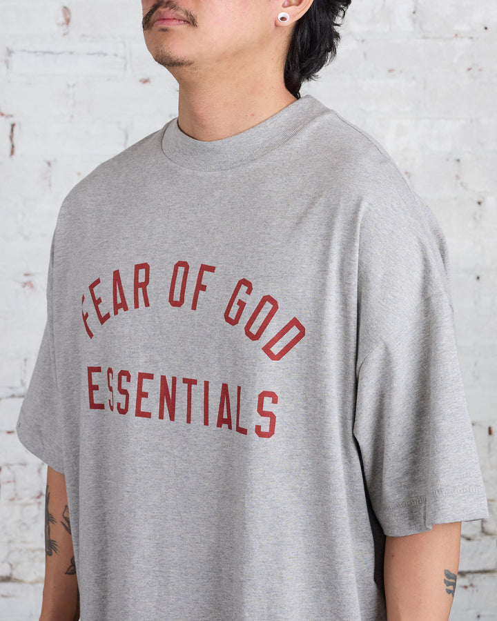 Fear of God Essentials Core Jersey Arch Tee Dark Heather