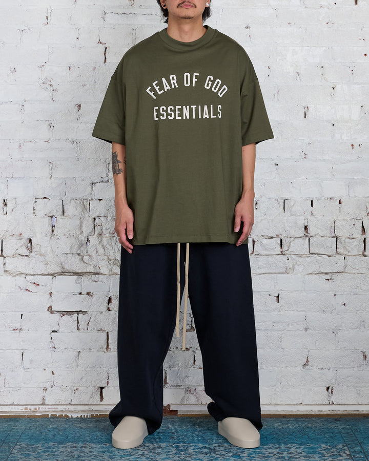 Fear of God Essentials Core Jersey Arch Tee Military