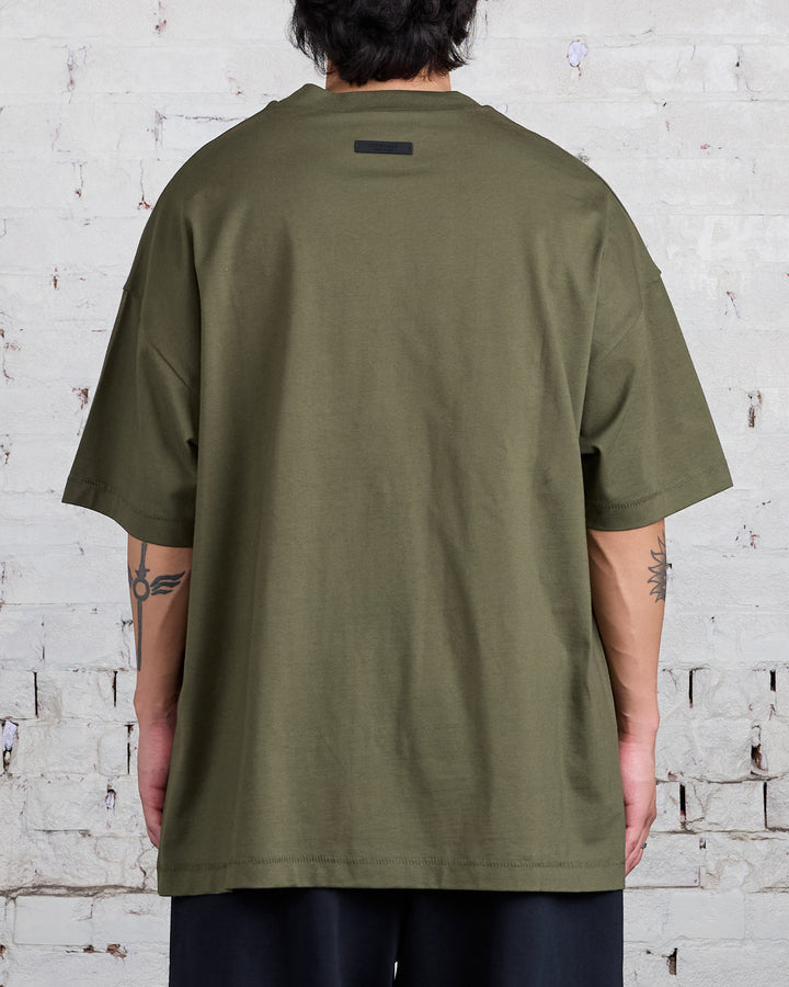 Fear of God Essentials Core Jersey Arch Tee Military