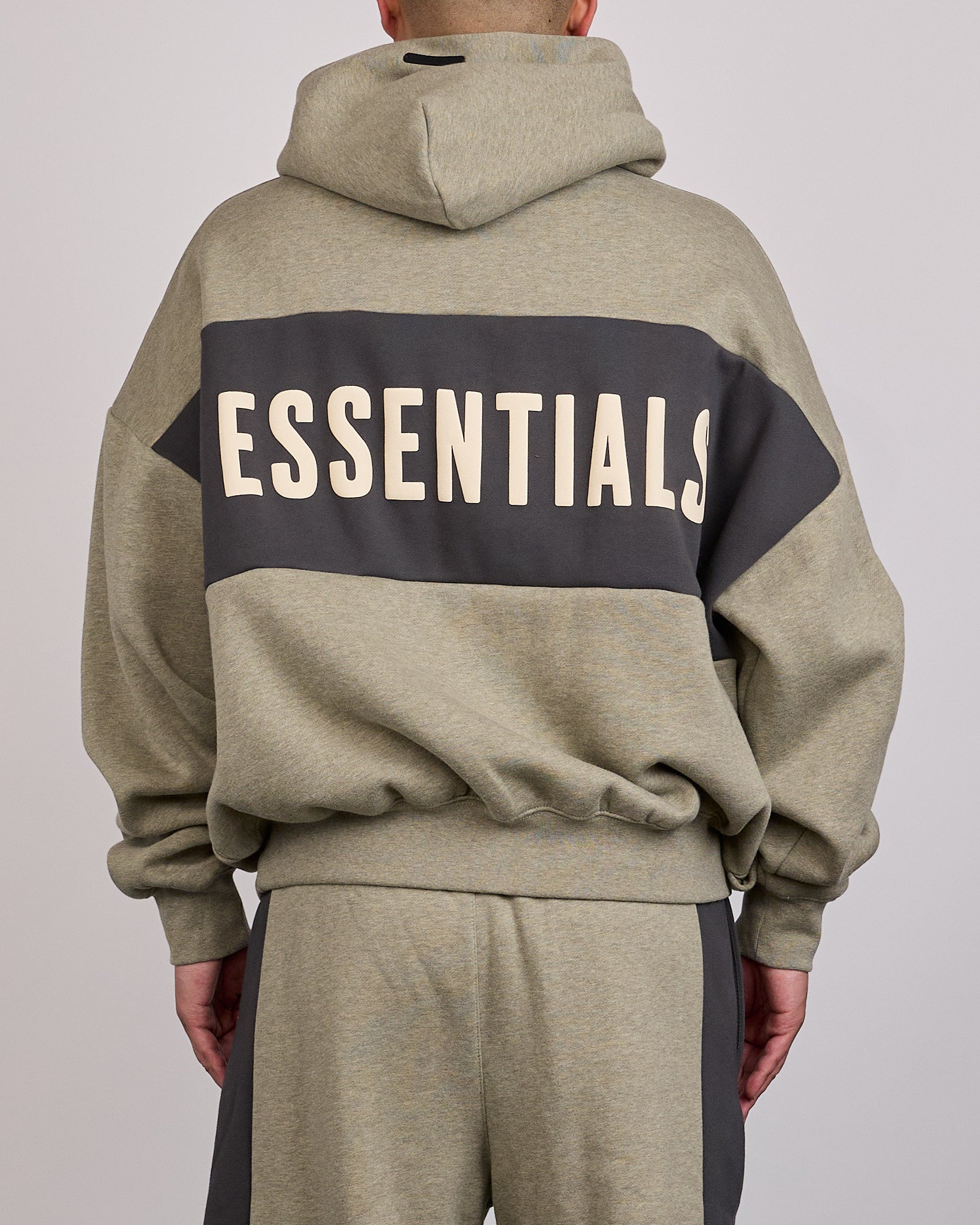 Fear of God Essentials Cropped Relaxed Panelled Hoodie Seal