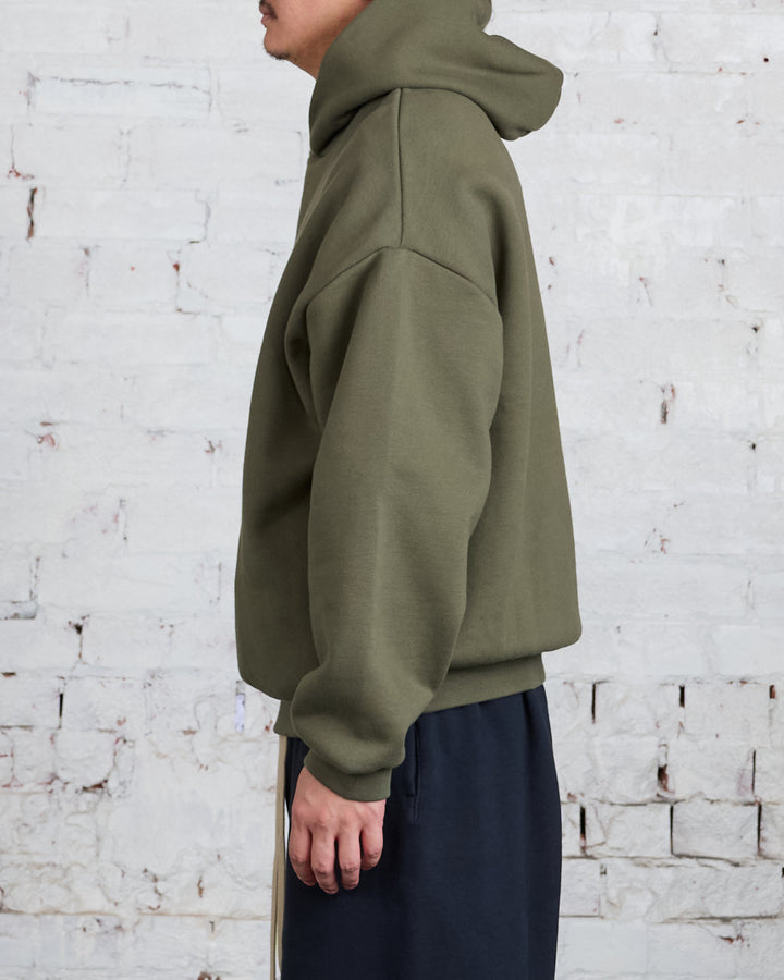 Fear of God Essentials Fleece Arch Hoodie Military