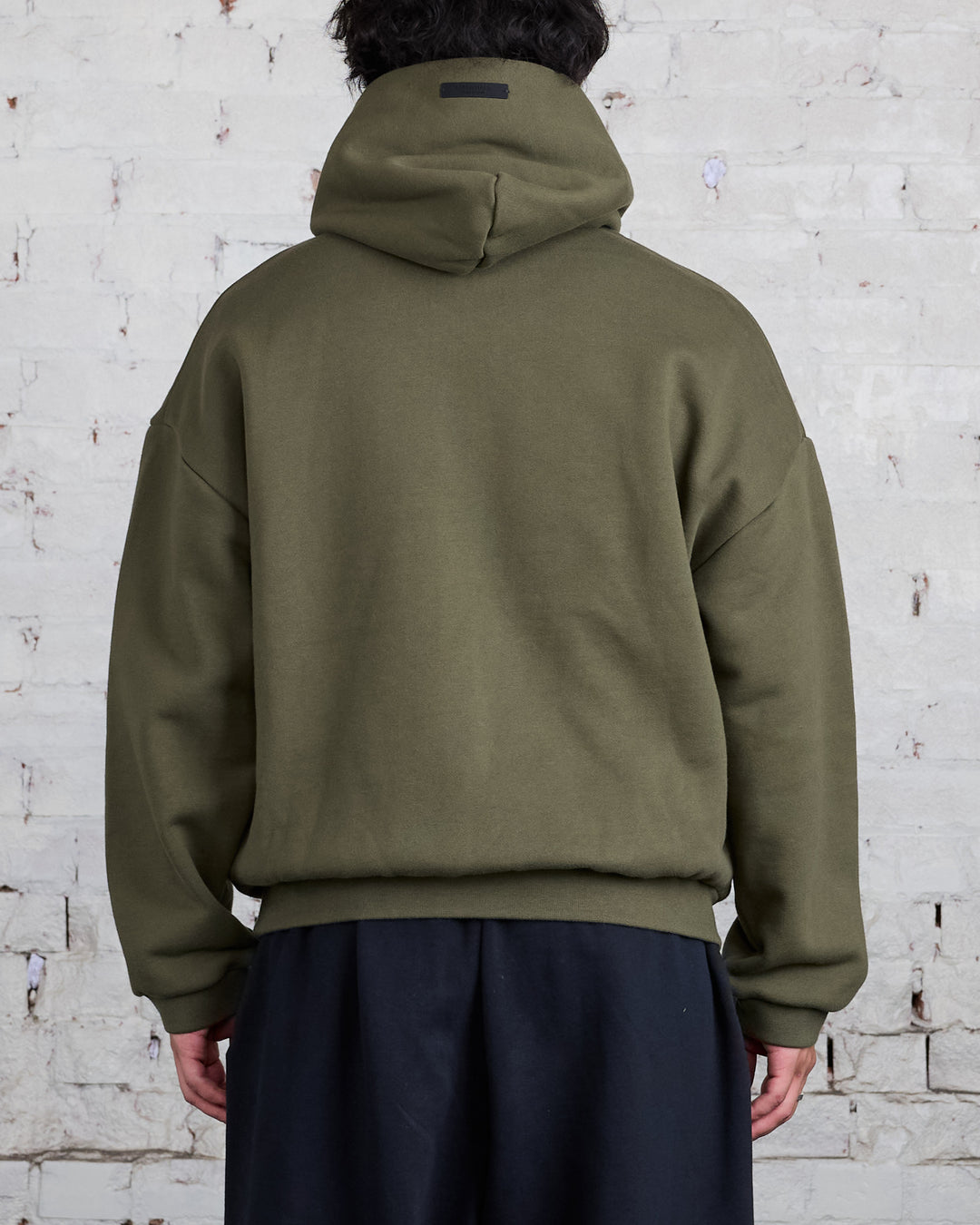 Fear of God Essentials Fleece Arch Hoodie Military