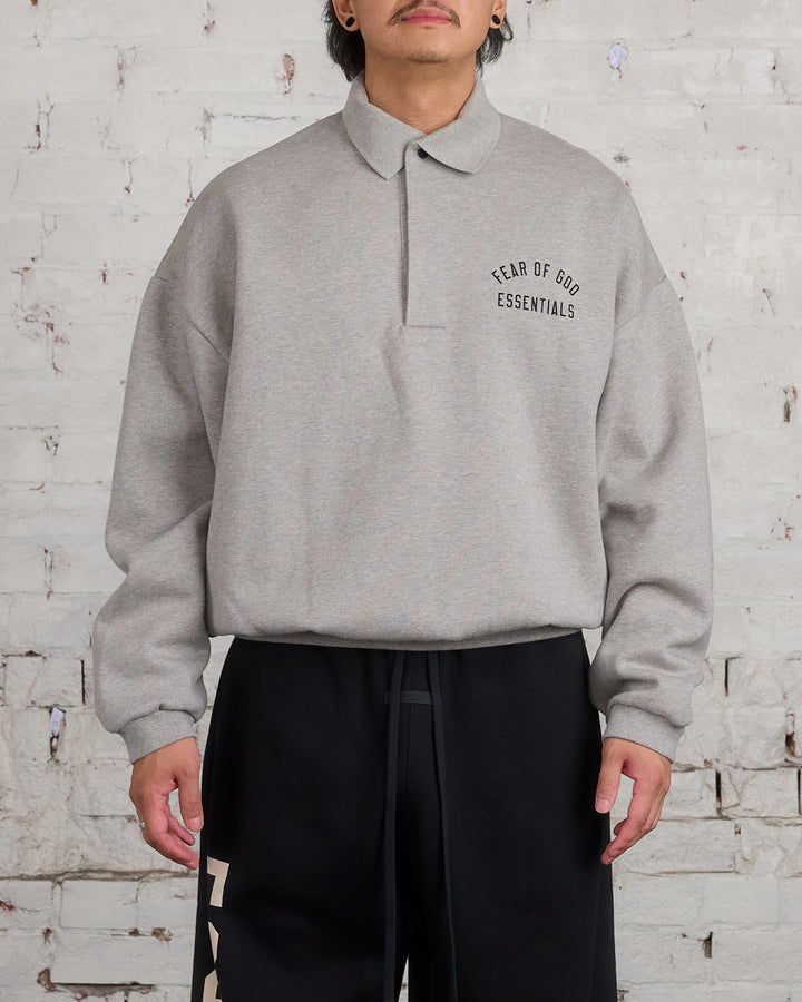 Fear of God Essentials Fleece Arch Polo Dark Heather