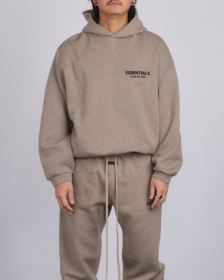 Fear of God Essentials Fleece Logo Hoodie Heather