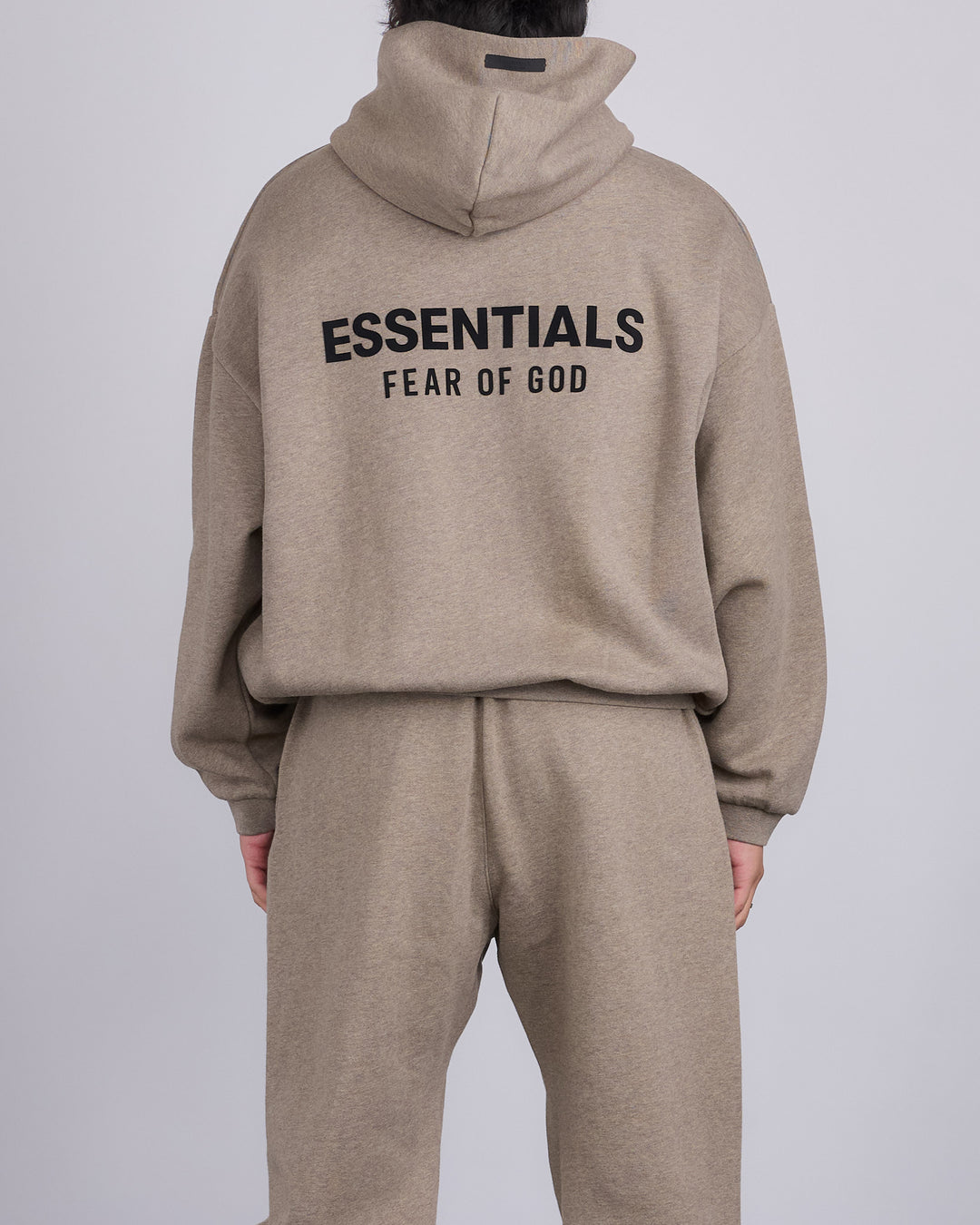 Fear of God Essentials Fleece Logo Hoodie Heather