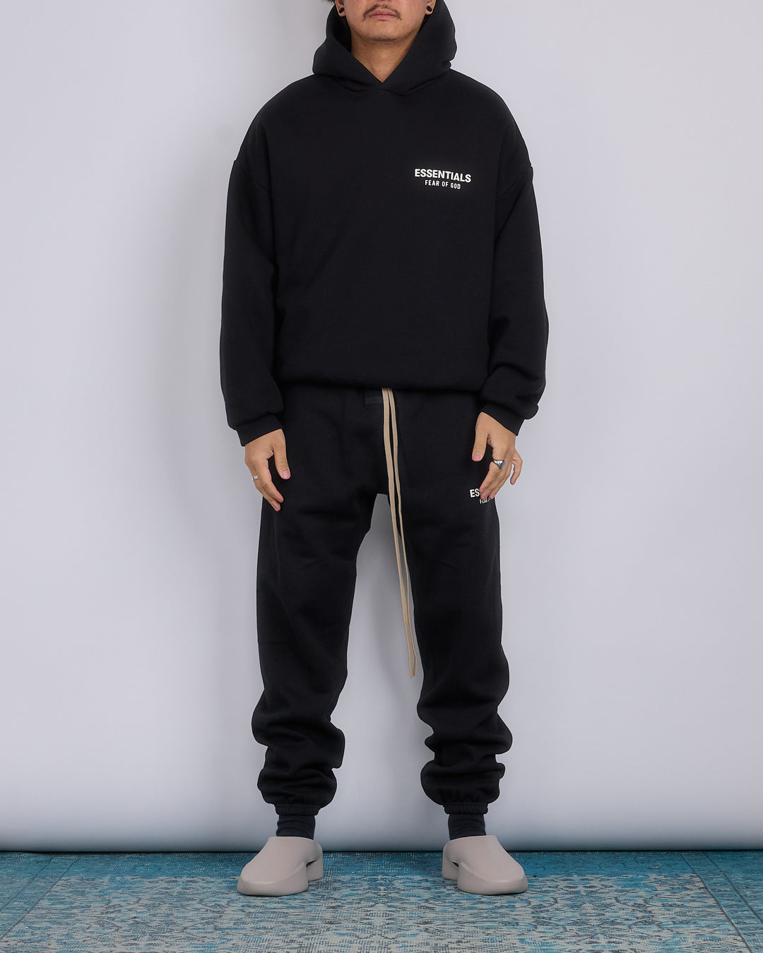 Fear of God Essentials Fleece Logo Sweatpant Black