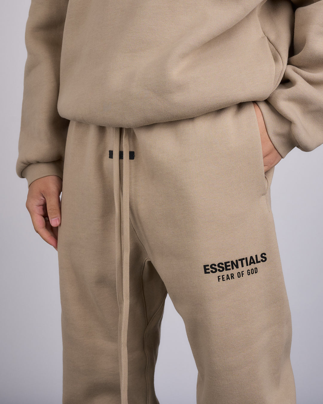 Fear of God Essentials Fleece Logo Sweatpant Desert Sand