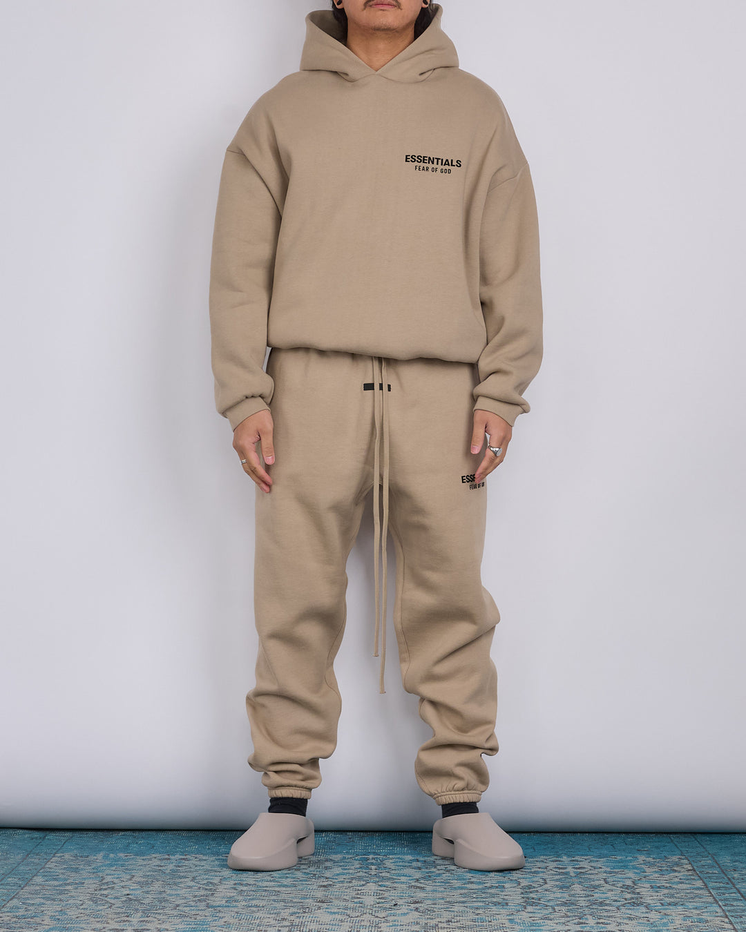 Fear of God Essentials Fleece Logo Sweatpant Desert Sand