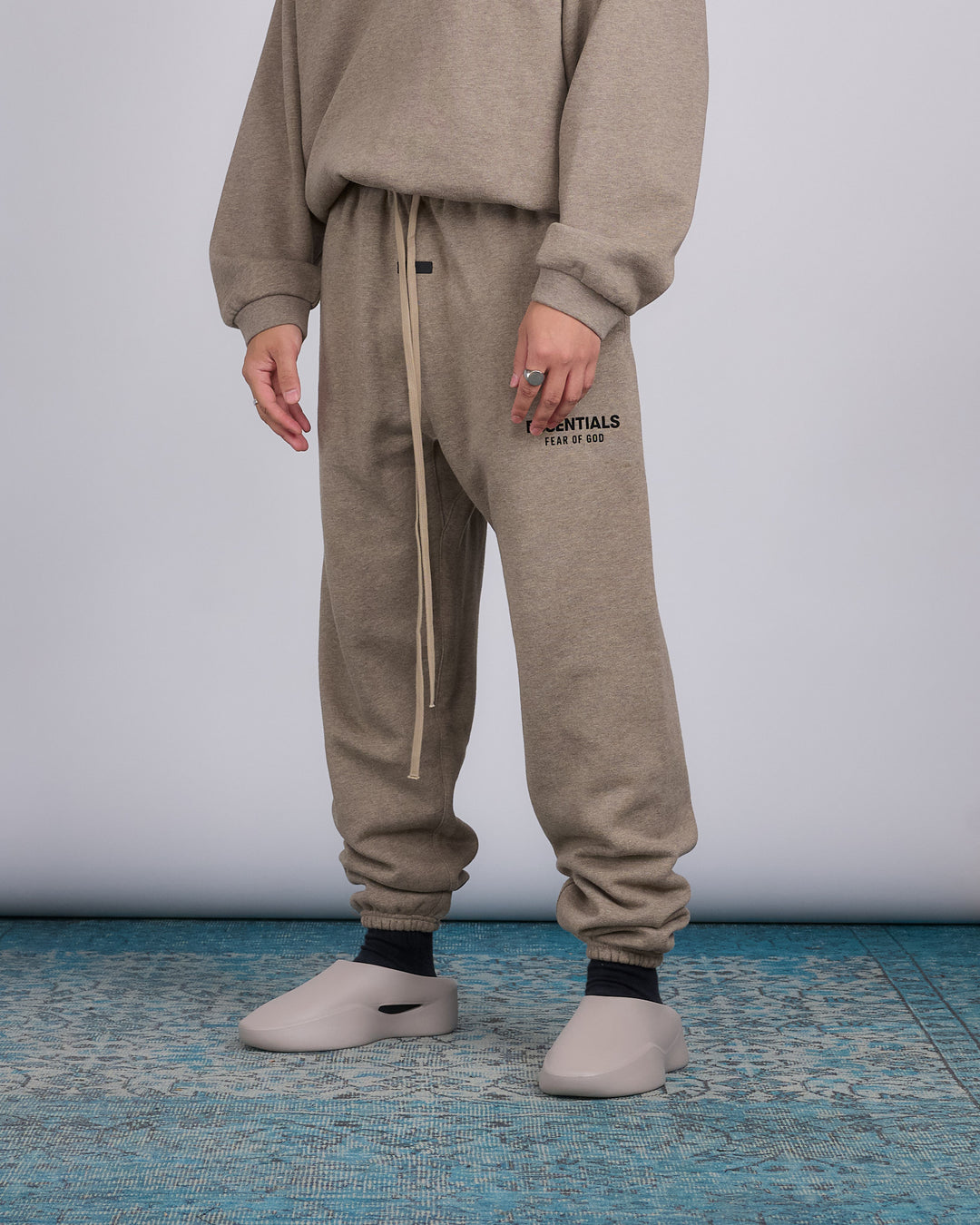 Fear of God Essentials Fleece Logo Sweatpant Heather