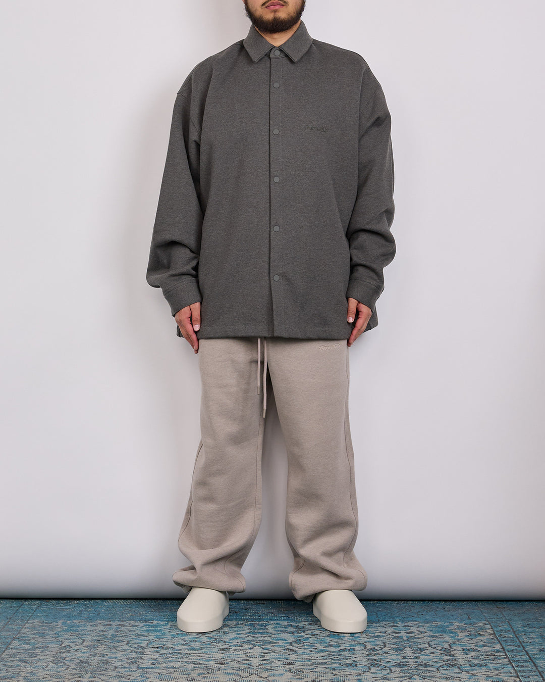 Fear of God Essentials Fleece Overshirt Ash Heather