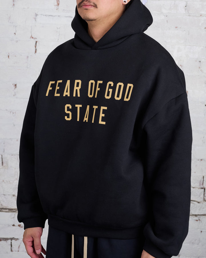 Fear of God Essentials Fleece State Hoodie Black