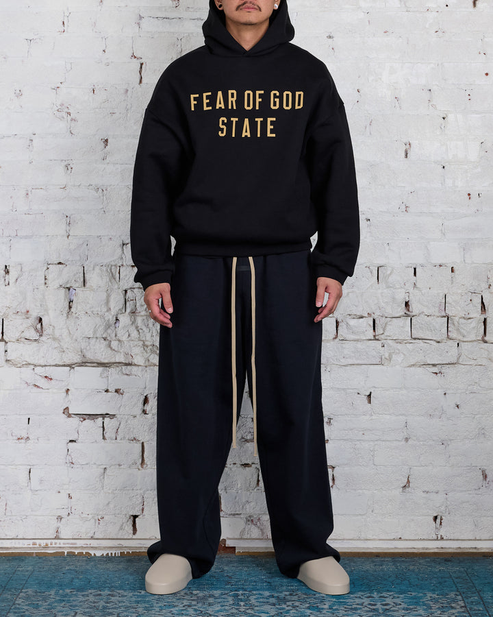 Fear of God Essentials Fleece State Hoodie Black