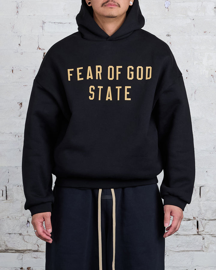 Fear of God Essentials Fleece State Hoodie Black