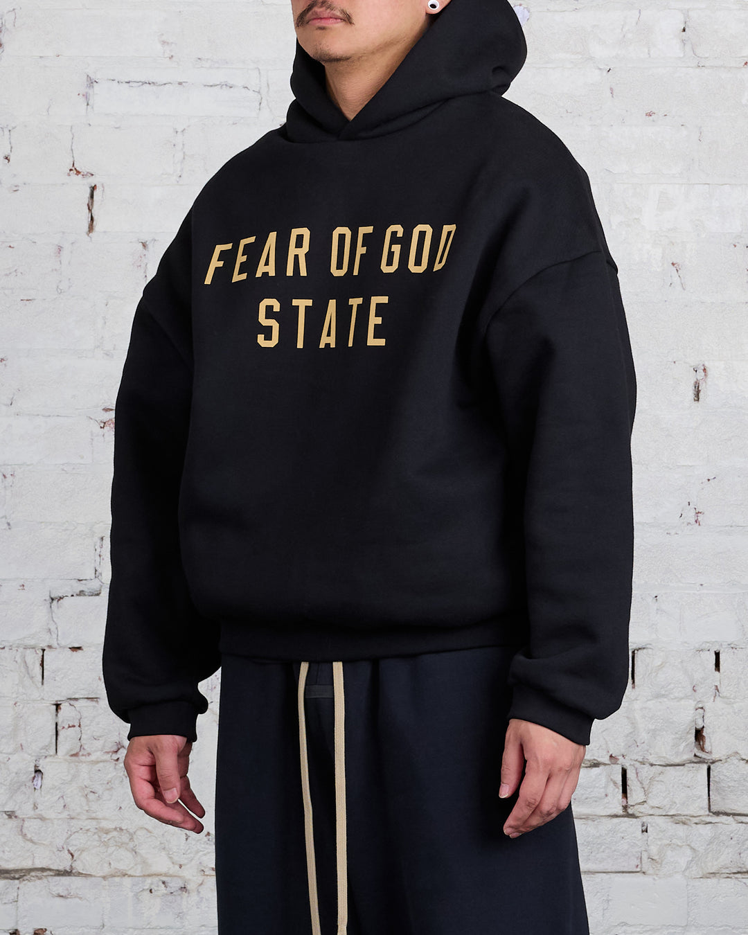 Fear of God Essentials Fleece State Hoodie Black