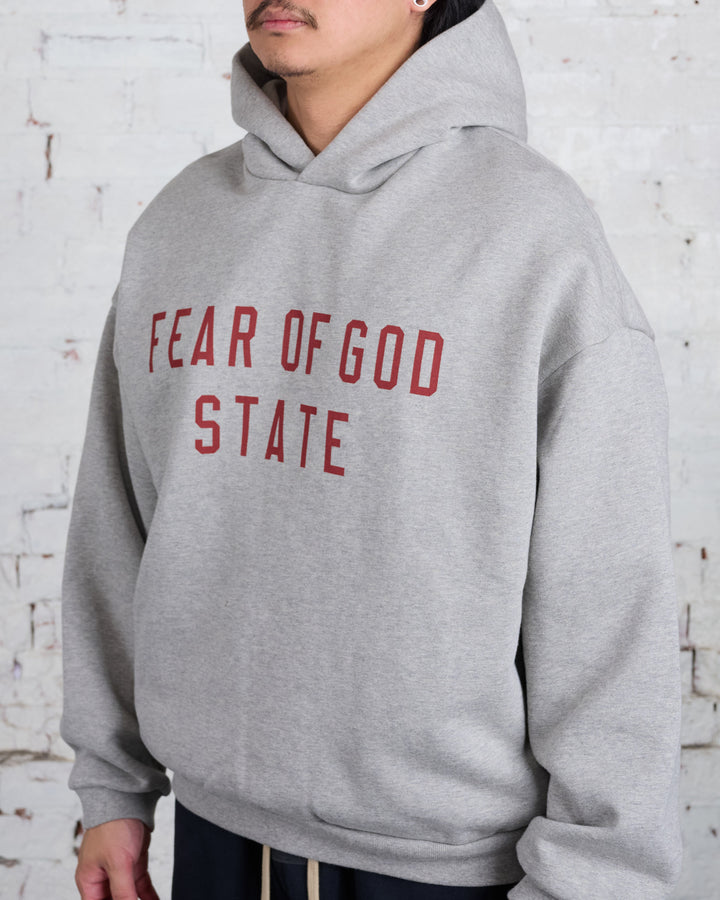 Fear of God Essentials Fleece State Hoodie Dark Heather