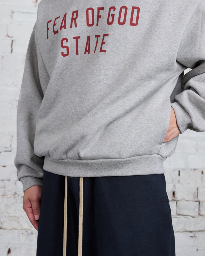 Fear of God Essentials Fleece State Hoodie Dark Heather