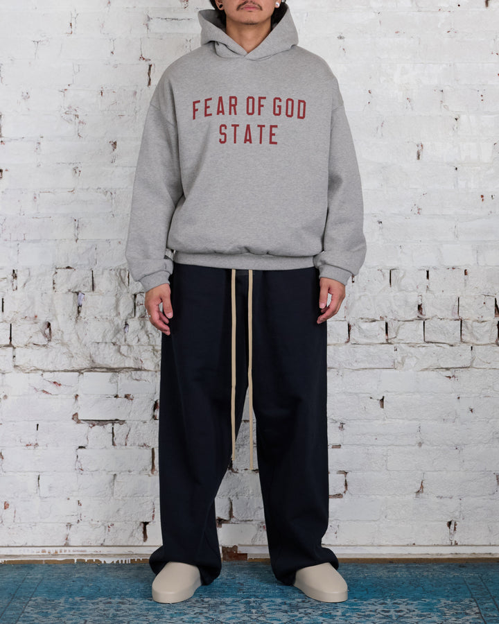 Fear of God Essentials Fleece State Hoodie Dark Heather