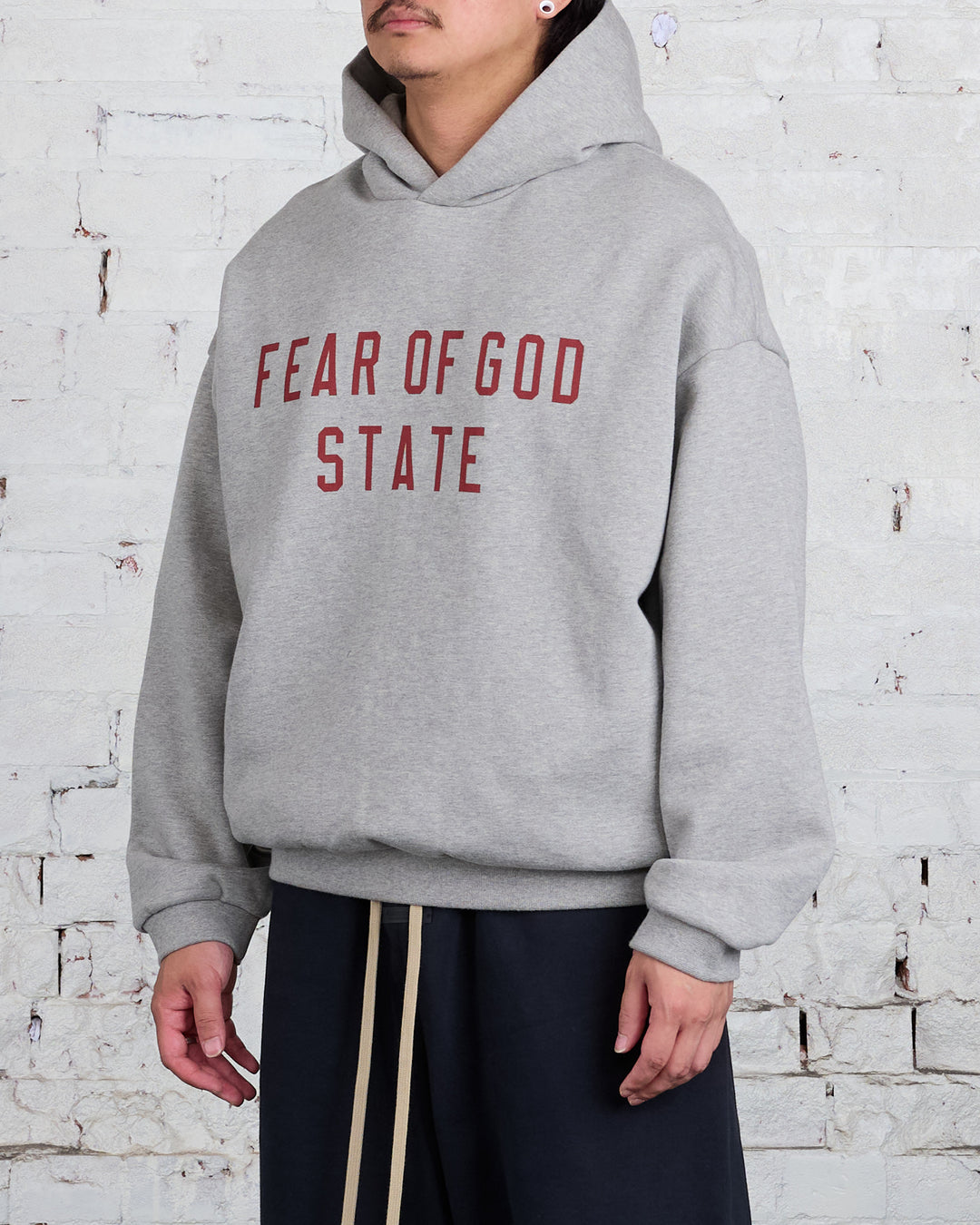 Fear of God Essentials Fleece State Hoodie Dark Heather