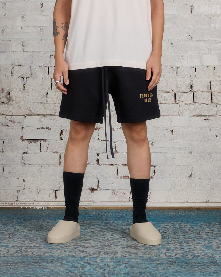 Fear of God Essentials Fleece State Soccer Short Black