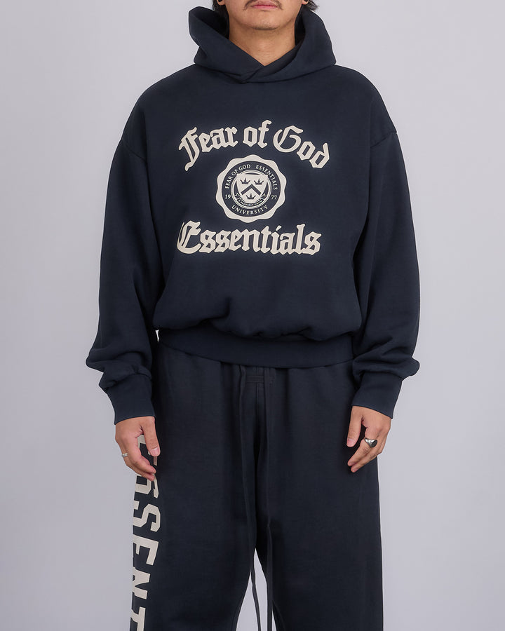 Fear of God Essentials Heavy Fleece Shrunk Hoodie Black