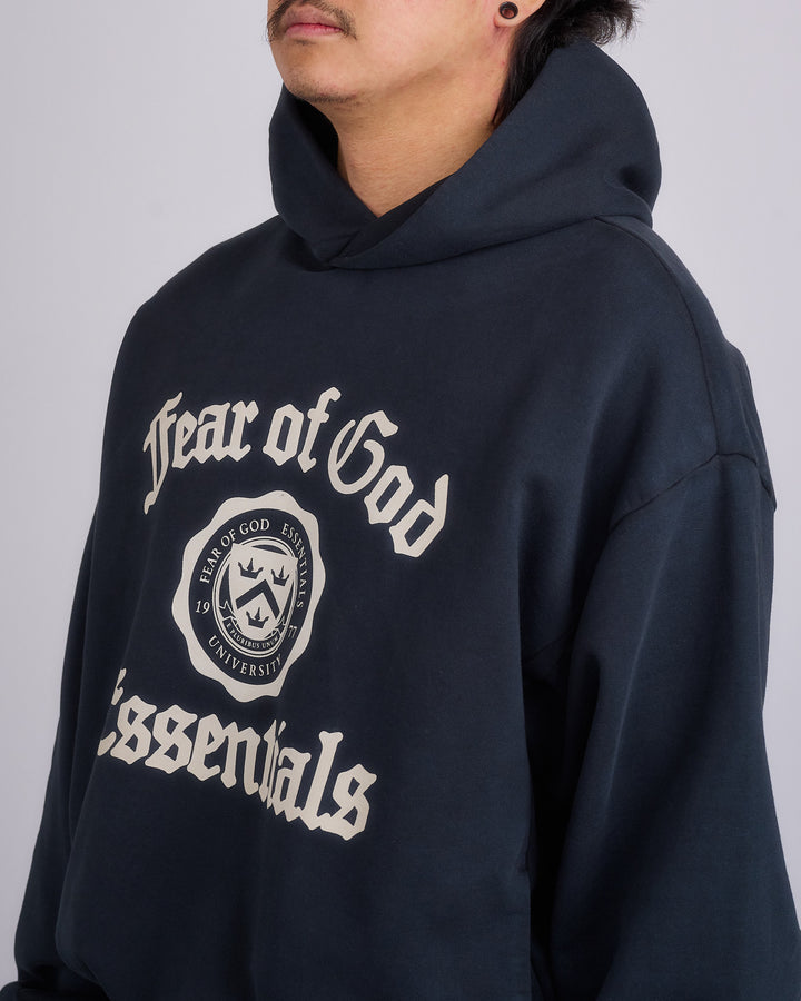 Fear of God Essentials Heavy Fleece Shrunk Hoodie Black