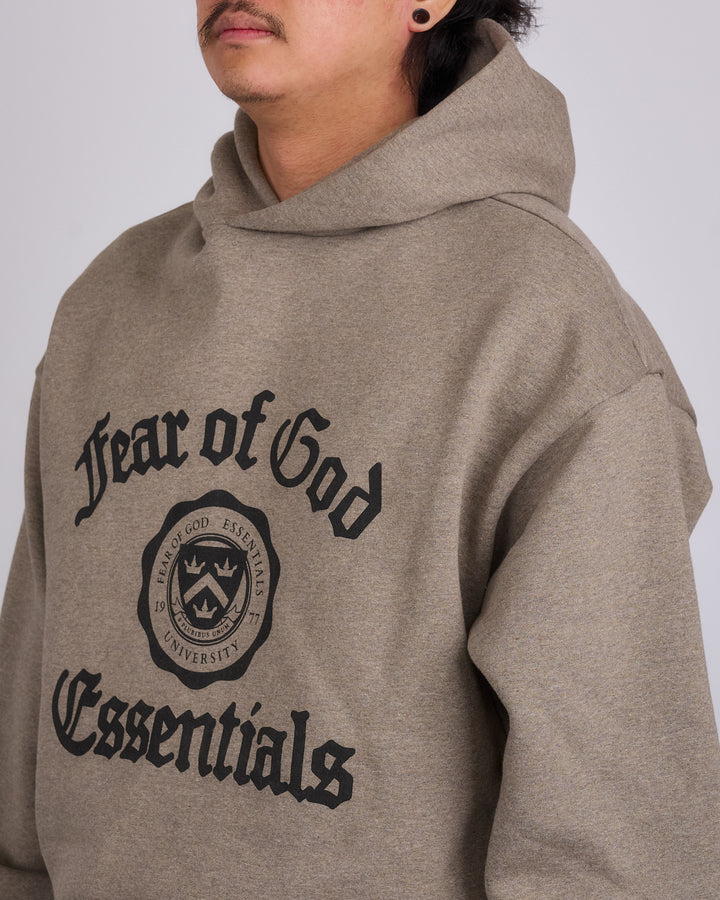 Fear of God Essentials Heavy Fleece Shrunk Hoodie Heather