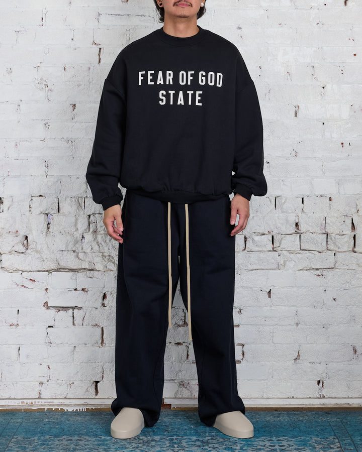 Fear of God Essentials Heavy Fleece State Crewneck Black