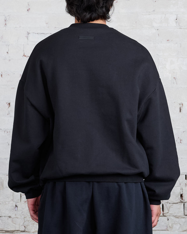 Fear of God Essentials Heavy Fleece State Crewneck Black