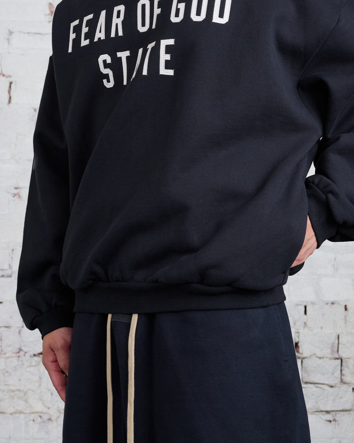 Fear of God Essentials Heavy Fleece State Crewneck Black