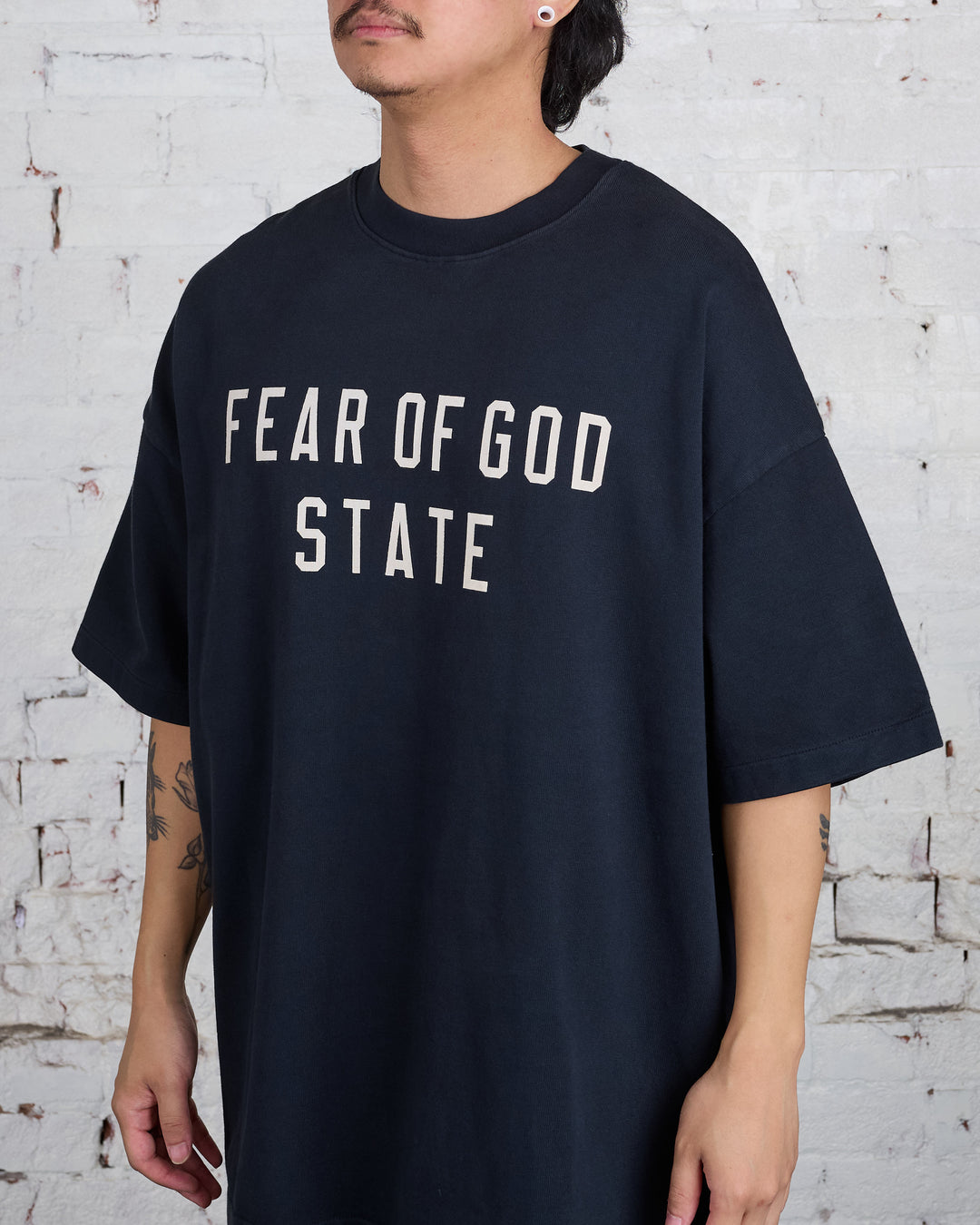 Fear of God Essentials Heavy Jersey State T-Shirt Black