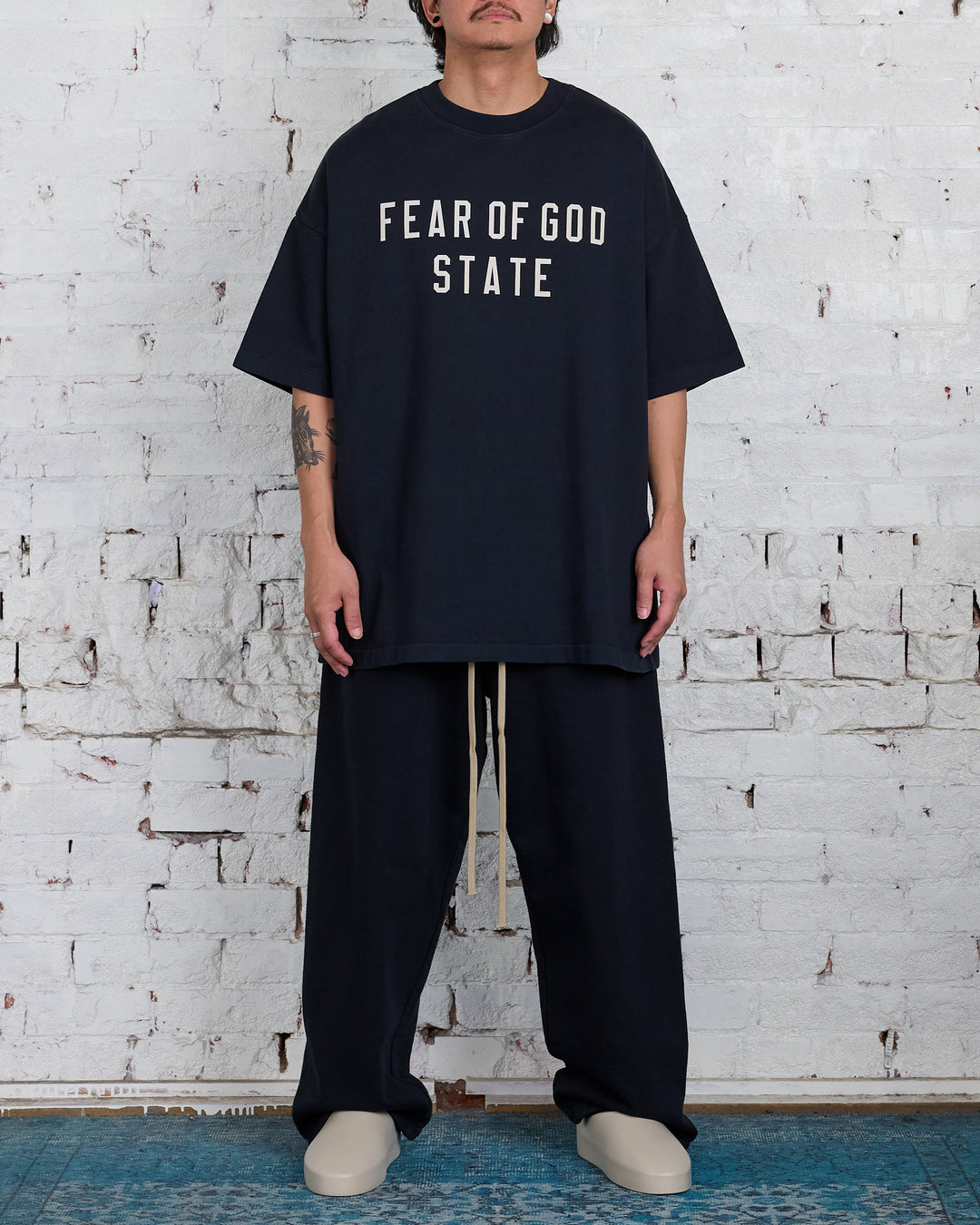 Fear of God Essentials Heavy Jersey State T-Shirt Black