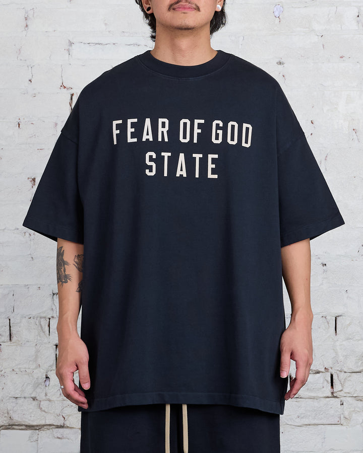 Fear of God Essentials Heavy Jersey State T-Shirt Black