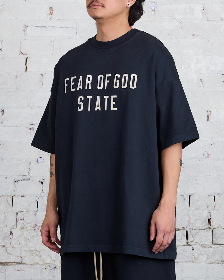 Fear of God Essentials Heavy Jersey State T-Shirt Black