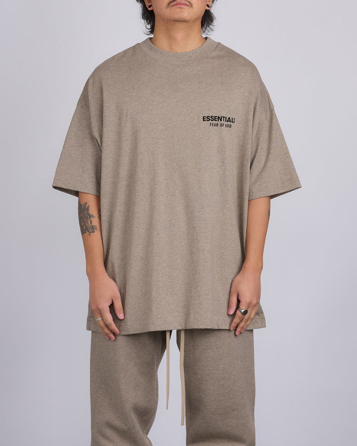 Fear of God Essentials Jersey Logo T-Shirt Heather