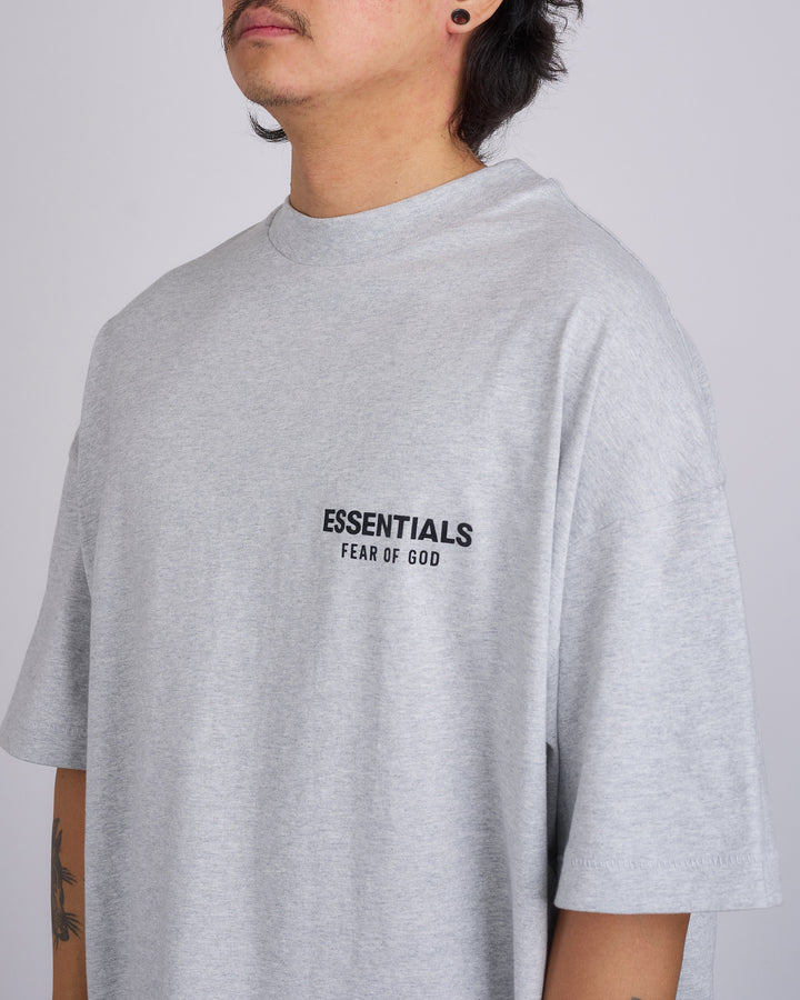 Fear of God Essentials Jersey Logo T-Shirt Light Heather Grey