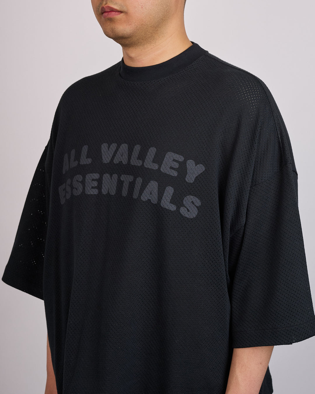 Fear of God Essentials Merch Sport Mesh All Valley T-Shirt Vintage Black