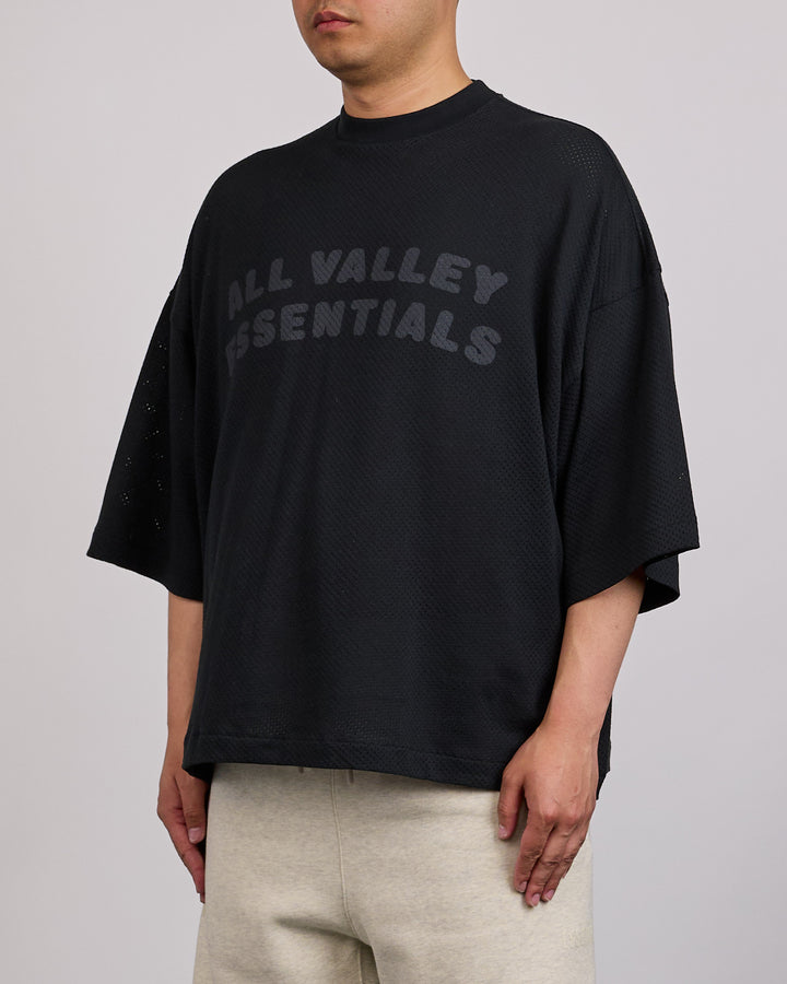 Fear of God Essentials Merch Sport Mesh All Valley T-Shirt Vintage Black