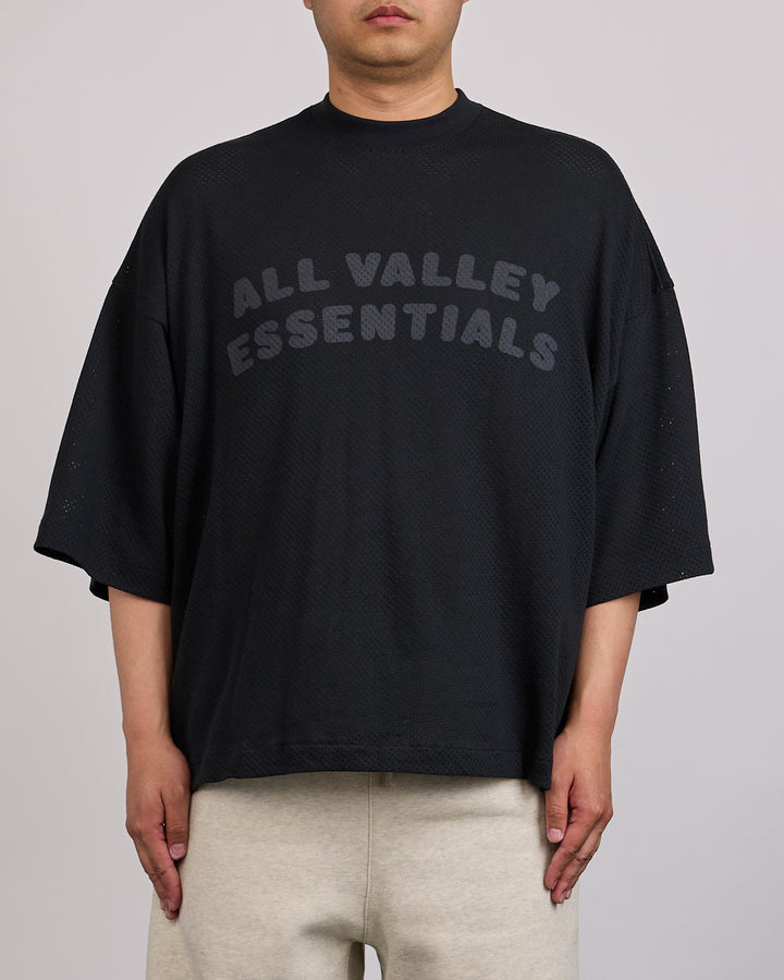 Fear of God Essentials Merch Sport Mesh All Valley T-Shirt Vintage Black